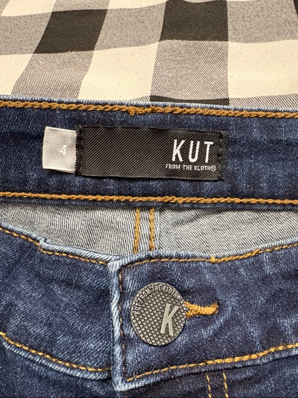 Kut From The Kloth Catherine Boyfriend Jeans Mid Rise Women Size 4 x 30 Stretch - Picture 8 of 14